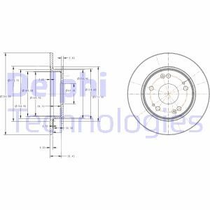 Диск гальмівний Delphi BG4118C