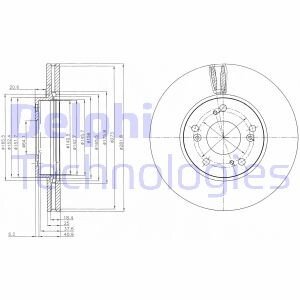 Тормозной диск Delphi BG4119