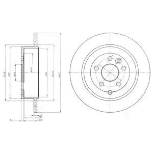 Тормозной диск Delphi BG4124C