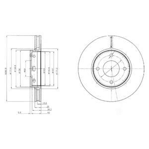 Тормозной диск Delphi BG4127