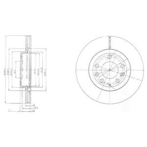 Тормозной диск Delphi BG4141