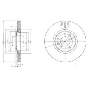 Тормозной диск Delphi BG4150