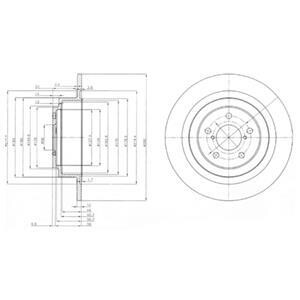 Тормозной диск Delphi BG4154