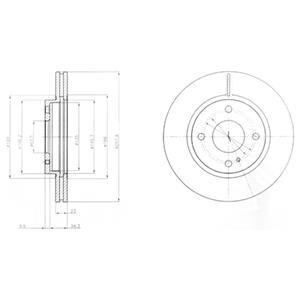 Гальмівний диск Delphi BG4170 (фото 1)