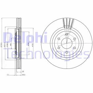 Тормозной диск Delphi BG4176C