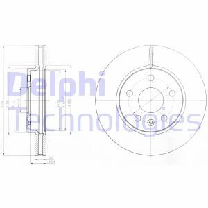 Диск гальмівний Delphi BG4187C