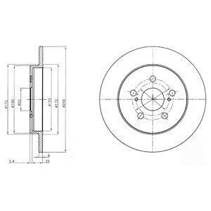 Гальмівний диск Delphi BG4201C