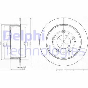 Тормозной диск Delphi BG4220