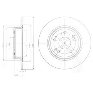 Тормозной диск Delphi BG4249