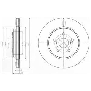 Тормозной диск Delphi BG4253