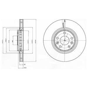 Тормозной диск Delphi BG4266