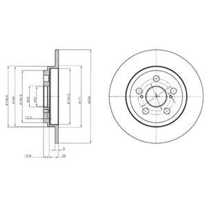 Тормозной диск Delphi BG4272