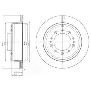 Тормозной диск Delphi BG4275