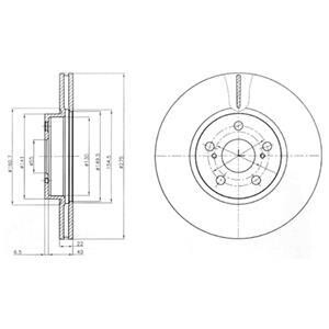 Тормозные диски Delphi BG4277