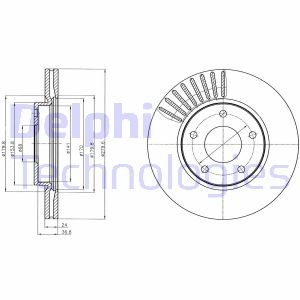 Тормозной диск Delphi BG4282C