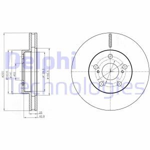 Диск гальмівний Delphi BG4290