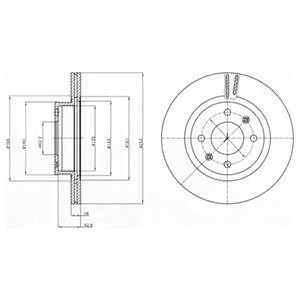 Тормозной диск Delphi BG4295