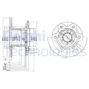 Тормозной диск Delphi BG429