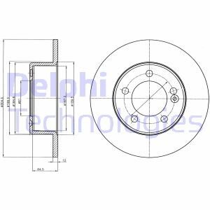 Диск гальмівний Delphi BG4321