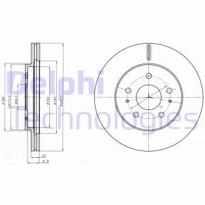 Тормозной диск Delphi BG4326