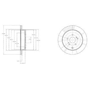 Тормозной диск Delphi BG4329