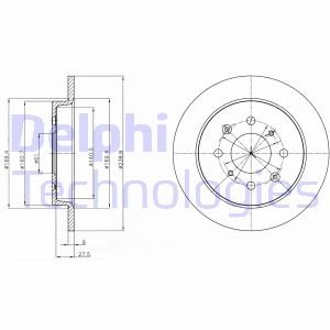 Тормозной диск Delphi BG4334C