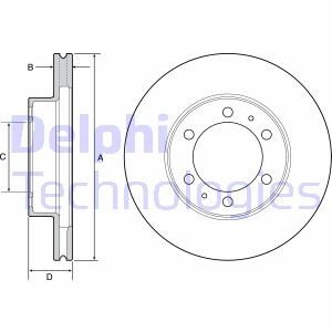 Тормозной диск Delphi BG4557