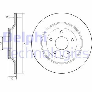 Тормозной диск Delphi BG4567C