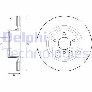 Тормозной диск Delphi BG4644C