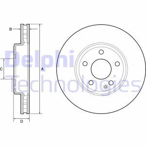 Диск гальмівний Delphi BG4646C