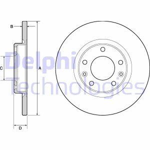 Тормозной диск Delphi BG4661C