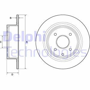 Диск гальмівний Delphi BG4666C