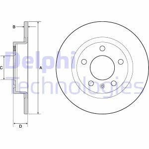 Тормозной диск Delphi BG4675