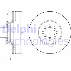 Диск гальмівний Delphi BG4679C