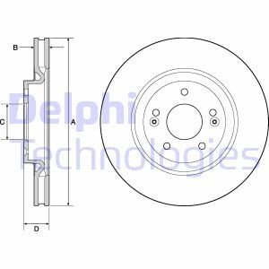 Диск гальмівний Delphi BG4683C