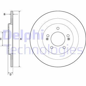 Тормозной диск Delphi BG4688C