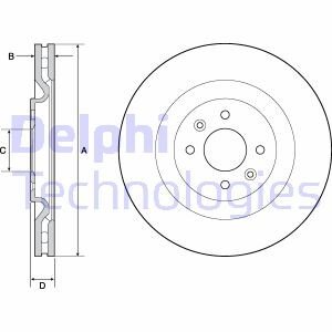 Диск гальмівний Delphi BG4689C