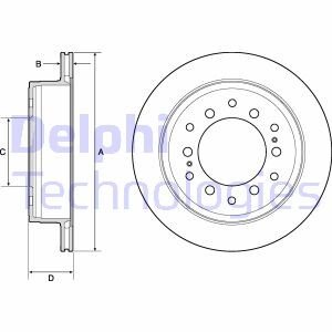 Тормозной диск Delphi BG4747C (фото 1)