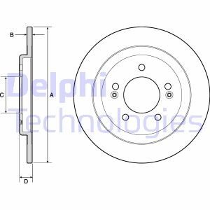 Тормозной диск Delphi BG4749C