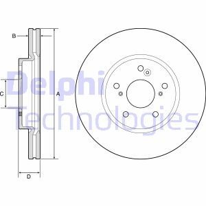 Тормозной диск Delphi BG4785C