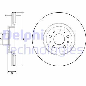 Тормозной диск Delphi BG4797C