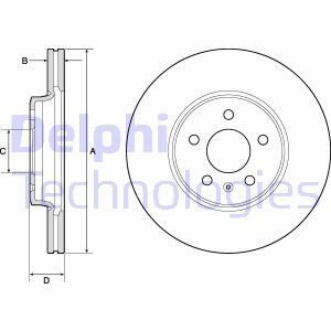 Тормозной диск Delphi BG4799C