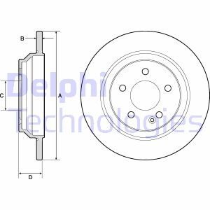 Тормозной диск Delphi BG4811C