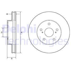 Диск гальмівний Delphi BG4926C