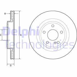 Тормозной диск Delphi BG4927C