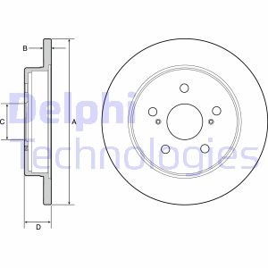 Диск гальмівний Delphi BG4928C