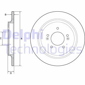 Диск гальмівний Delphi BG4932C