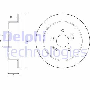 Диск гальмівний Delphi BG4940C