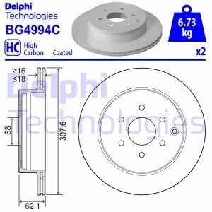 Tarcza ham. MERCEDES-BENZ Tyі 09/2017> Delphi BG4994C