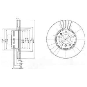 Тормозной диск Delphi BG670